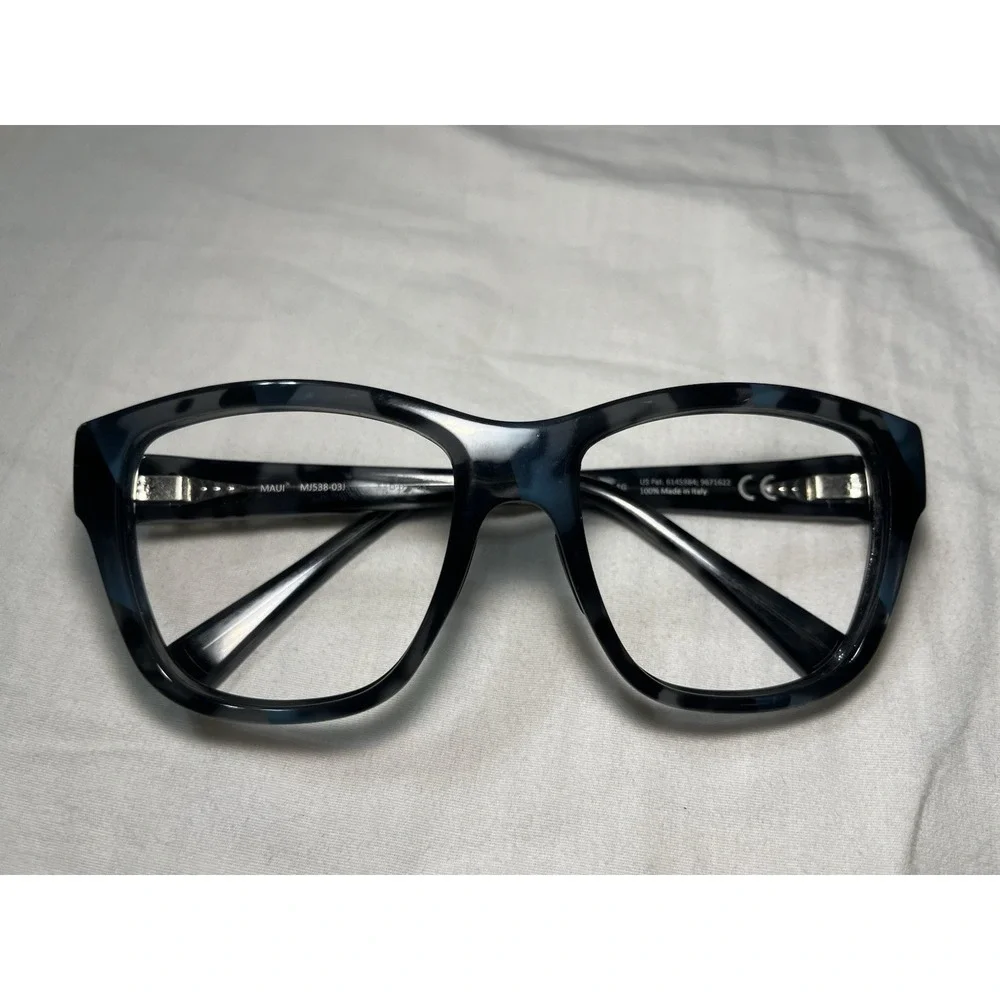 Maui Jim Hanapaa MJ 538-03J Sunglasses Blue Gray Frames 53-18-133